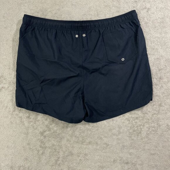 NWOT Lands' End Men's XXL Navy Swim Shorts Elastic Waist Drawstring Mesh Liner - Picture 3 of 9